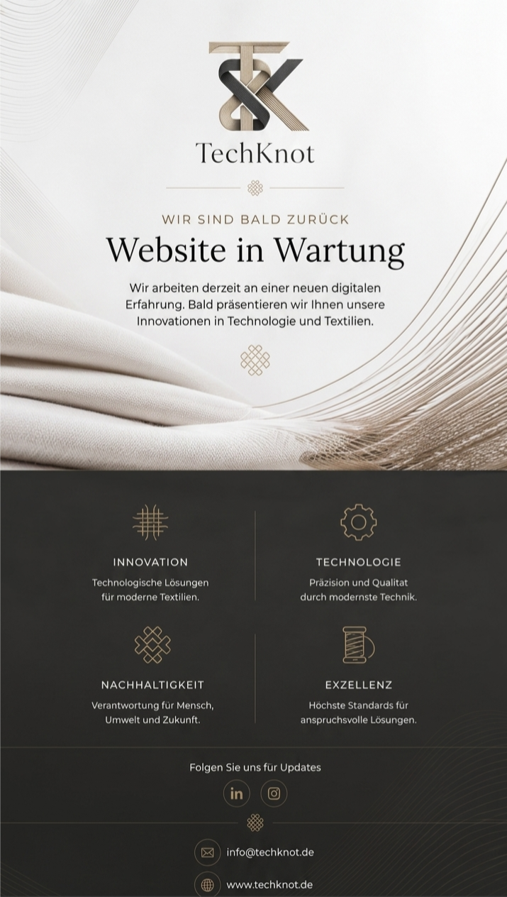 TechKnot – Website in Wartung